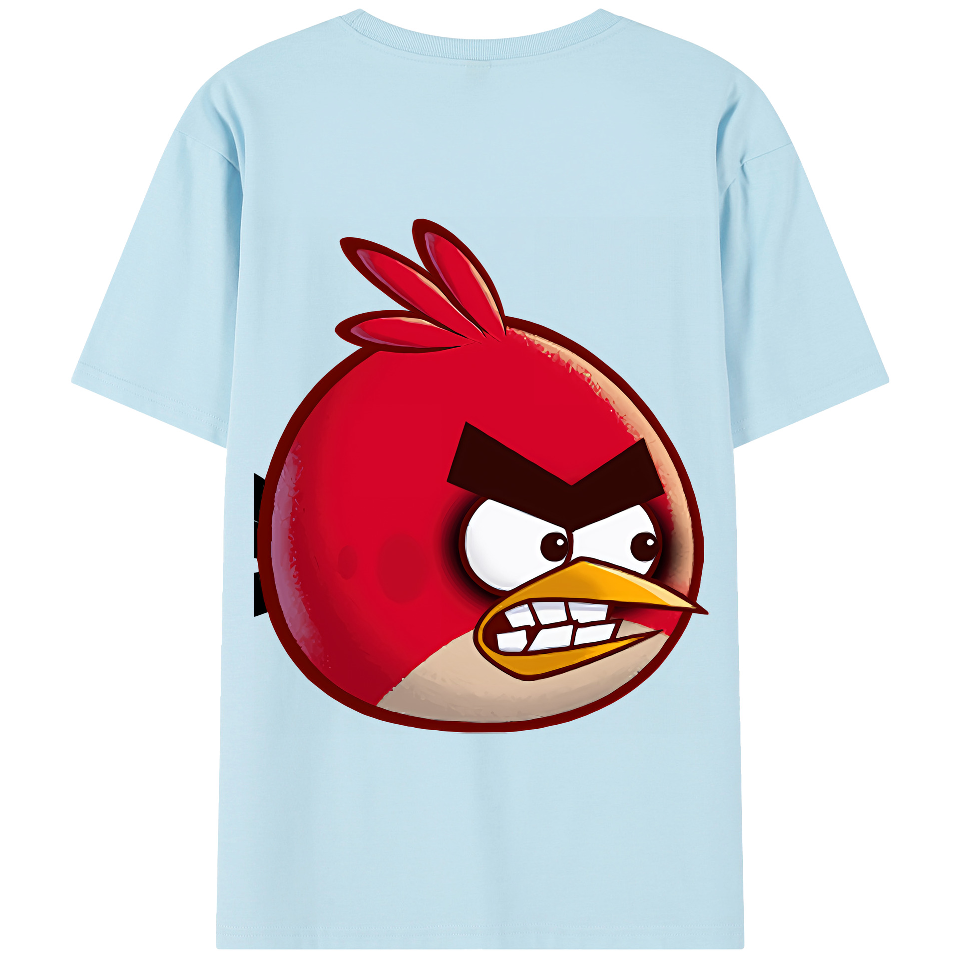 （画像用） Angry Birds アングリーバード 綿100％半袖Tシャツ（背面プリント）